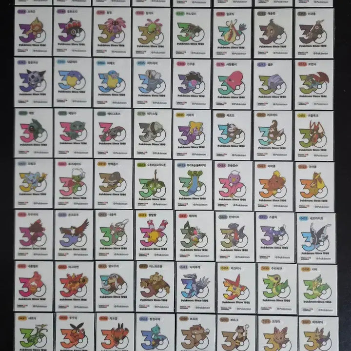 [BUNJANG] Pokemon 30th Anniversary Logo Seal - Mewtwo / 포켓몬 띠부씰 신규 30주년 로고씰 띠부실 뮤