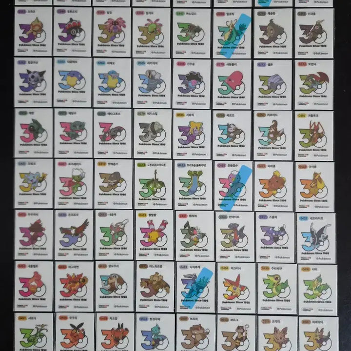 [BUNJANG] Pokemon 30th Anniversary Logo Seal - Mewtwo / 포켓몬 띠부씰 신규 30주년 로고씰 띠부실 뮤