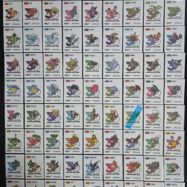 [BUNJANG] Pokemon 30th Anniversary Logo Seal - Mewtwo / 포켓몬 띠부씰 신규 30주년 로고씰 띠부실 뮤