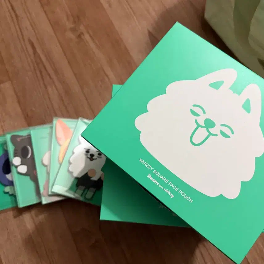 [BUNJANG] WHIZZY PPULBATU Face Pouch &amp; Hand Mirror Set / WHIZZY PPULBATU FACE PUCH&amp;HAND MIRROR