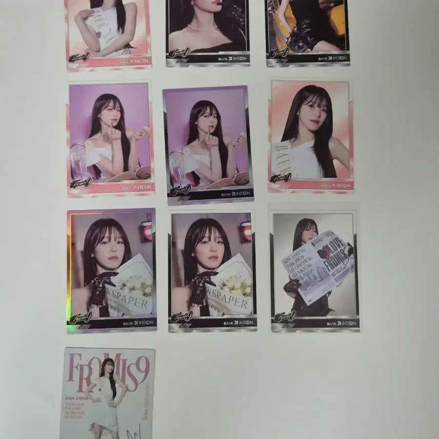 [BUNJANG] Fromis_9 Baek Ji-heon 10-Card Bundle Set / 프로미스나인 테레카 백지헌 카드 10장 일괄 판매