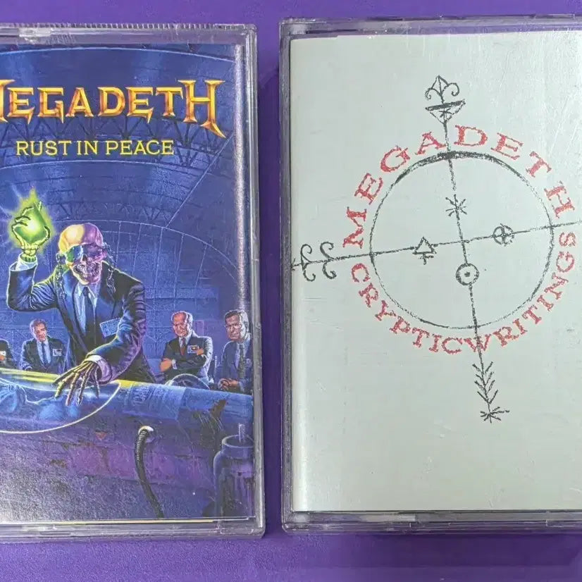 [BUNJANG] Megadeth Rust in Peace / Cryptic Writings Cassette Tape (Unsealed) / [개봉/카세트테이프] 메가데스 Rust in Peace / Cryptic Writings