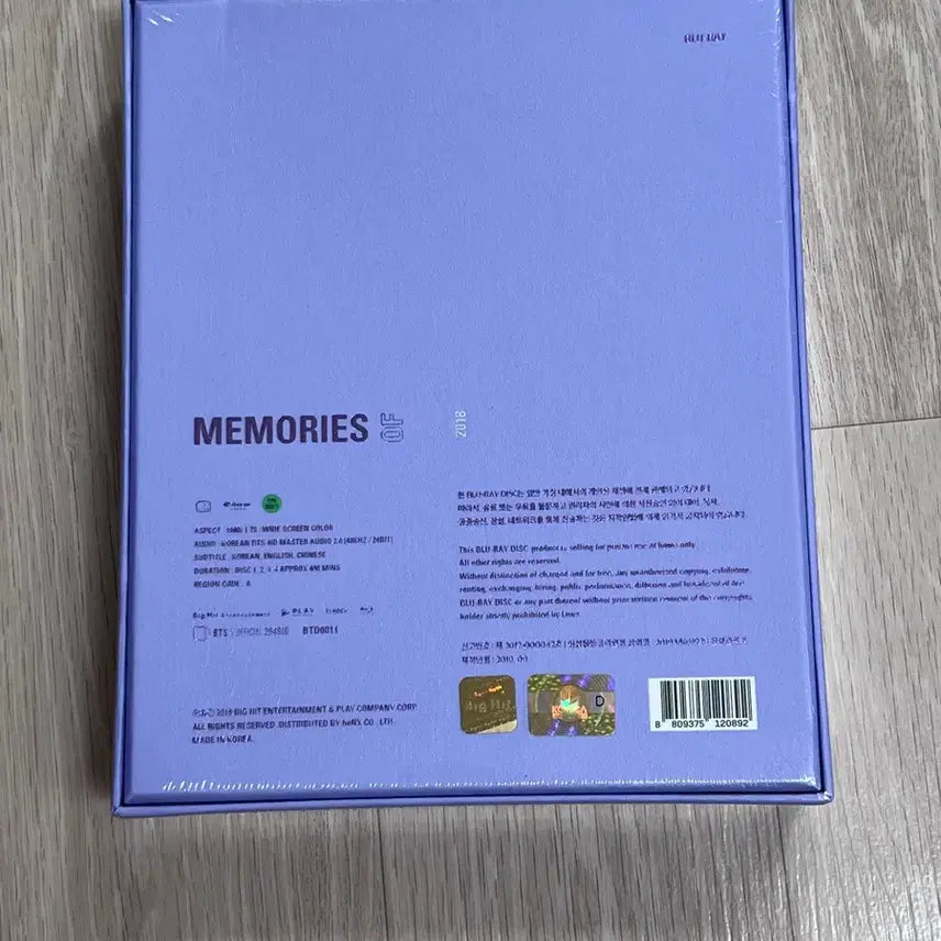 [BUNJANG] BTS 2018 Memories Blu-ray (Sealed) / [미개봉]BTS 2018 메모리즈 블루레이(Memories of 2018 Blu-ray)