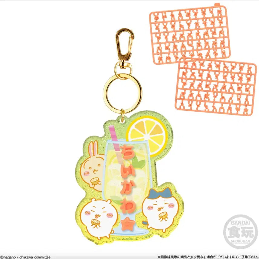 [BUNJANG] Chiikawa Pachipachi Deco Name Tag Keychain / 치이카와 파치파치 데코 네임 이름표 키링