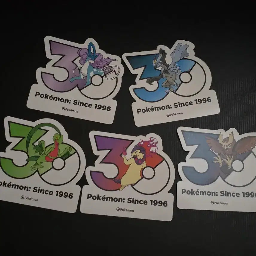 [BUNJANG] Pokemon 30th Anniversary Stickers / 포켓몬 30주년 스티커 개별 판매