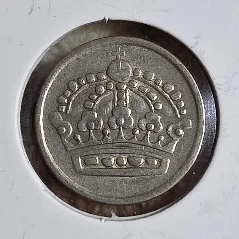 [BUNJANG] Sweden 1958 10 Ore Coin (40% Silver) / 스웨덴 1958년 10외레 통용 은화 왕관