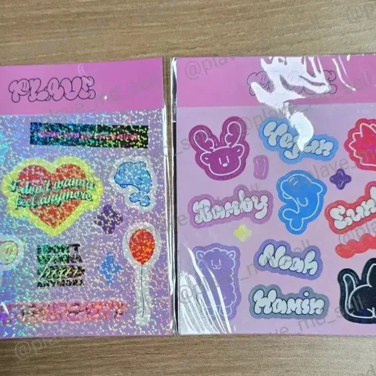 [BUNJANG] PLAVE Why, Why, Why Sticker Pack Type A &amp; B Bundle Set / 플레이브 왜요왜요왜 스티커팩 TYPE A, B 일괄