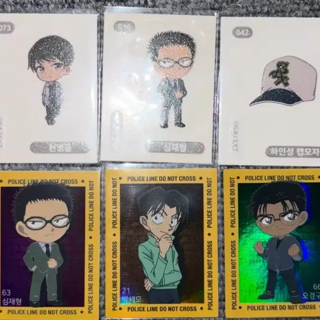 [BUNJANG] Detective Conan 10 Types Sticker Bundle Set / 명탐정 코난 띠부씰 10종 일괄