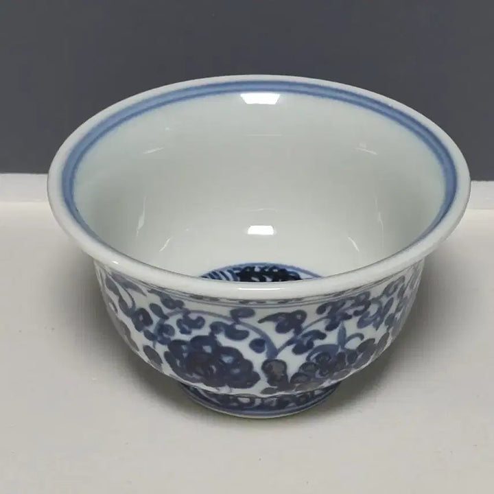 [BUNJANG] Ming Yongle Style Celadon Flower Pattern Vase / 명영락 관 청화전지화훼문 압수배