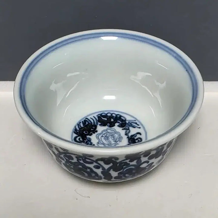 [BUNJANG] Ming Yongle Style Celadon Flower Pattern Vase / 명영락 관 청화전지화훼문 압수배