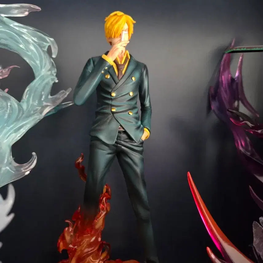 [BUNJANG] One Piece Sanji Figure with Flame Effect / 원피스 상디 피규어