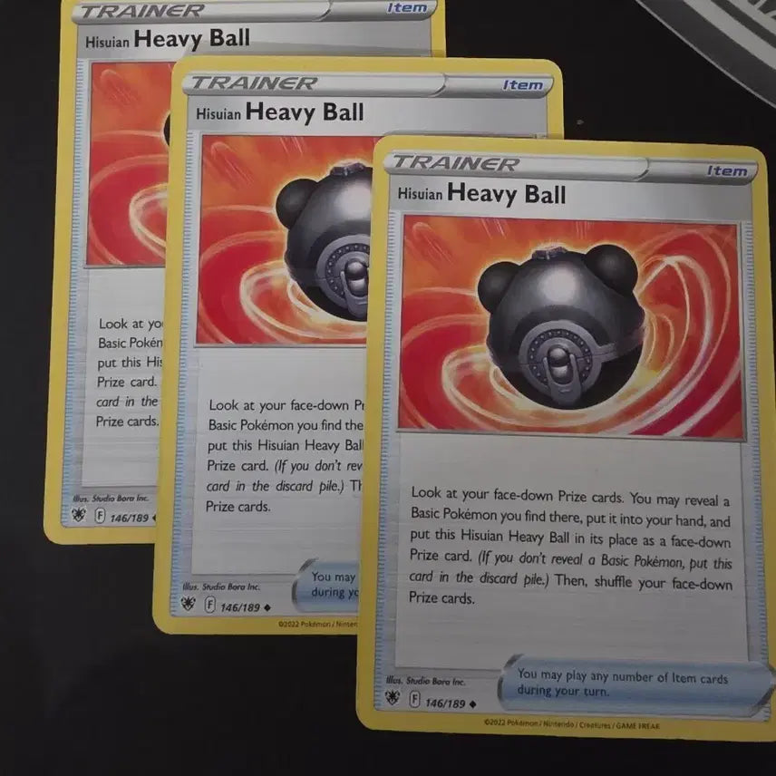[BUNJANG] Pokemon TCG Hisuian Heavy Ball 3-Card Bundle / 북미 22년 히스이 헤비볼