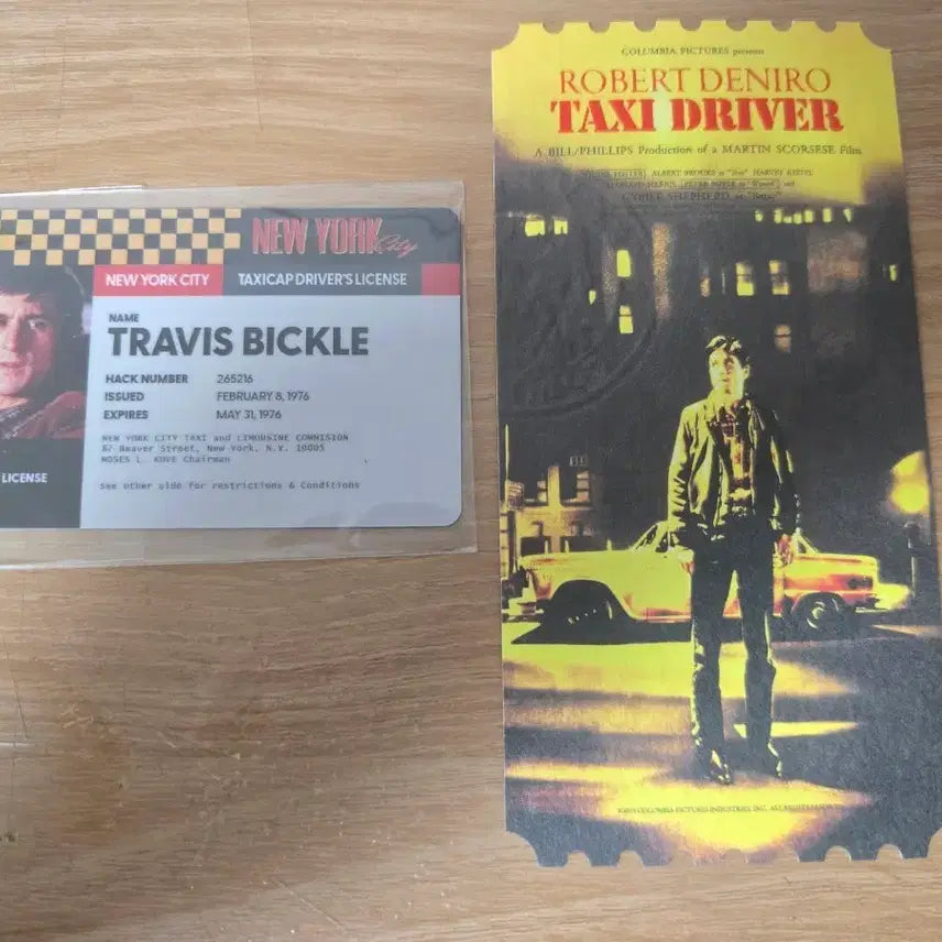 [BUNJANG] Taxi Driver License &amp; Original Ticket Set / 택시드라이버 라이센스+오리지널티켓