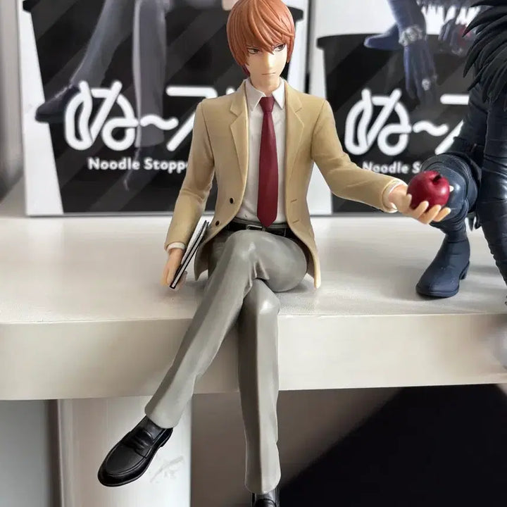 [BUNJANG] Death Note Light Yagami, Ryuk, L Noodles Stopper Figure Bundle Set / 데스노트 라이토 류크 엘 누들스토퍼 피규어 일괄