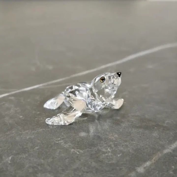 [BUNJANG] Swarovski Crystal Seal Figurine / 스와로브스키 Swarovski 크리스탈 물개 장식품