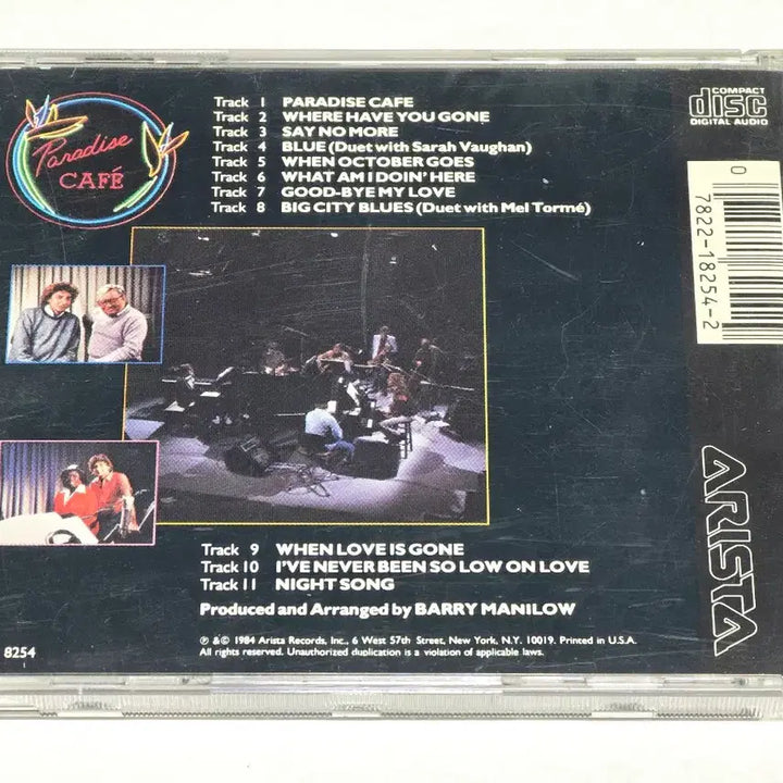 [BUNJANG] Barry Manilow 2:00 AM Paradise Cafe CD (US Original Pressing) / Barry Manilow - 2:00 AM Paradise Cafe (US 초반)