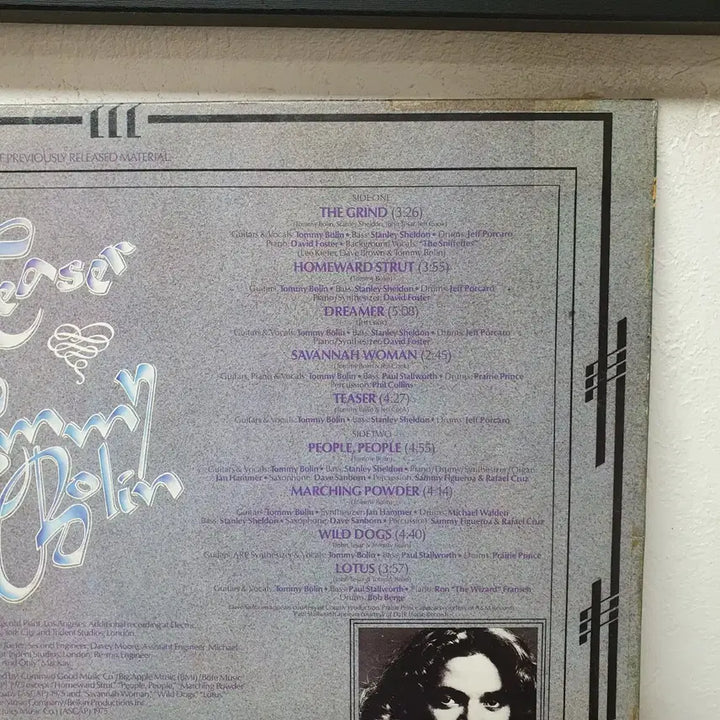 [BUNJANG] Tom Bolin Teaser LP Vinyl Record / 토미 볼린 Teaser LP 1987