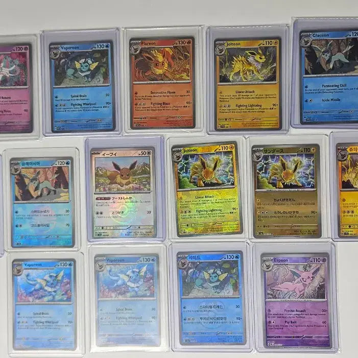 [BUNJANG] Pokemon Eeveelutions Cards - Reverse Holo, Normal Holo, Master Ball / 포켓몬카드 이브이즈 등카, 리버스홀로, 일반홀로, 마스터볼