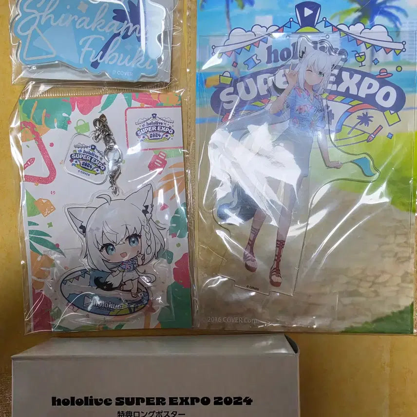 [BUNJANG] Hololive Shirakami Fubuki Goods Set / 홀로라이브 엑스포 시라카미 후부키 굿즈 세트 판매합니다.