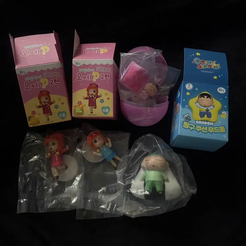[BUNJANG] Crayon Shin-chan Moe P Series 2 Figure Bundle Set / 일괄ㅣ짱구는 못말려 모에P 2탄 승무원,회사원 잘자요 방범대 유리 가챠 훈이 쿠션 무드등