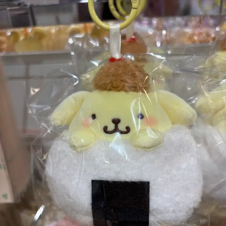 [BUNJANG] Sanrio Pompompurin Onigiri (Triangle Kimbap) Keychain - New / 새상품)일본 정품 무뉴 신상 삼각김밥 폼폼푸린키링