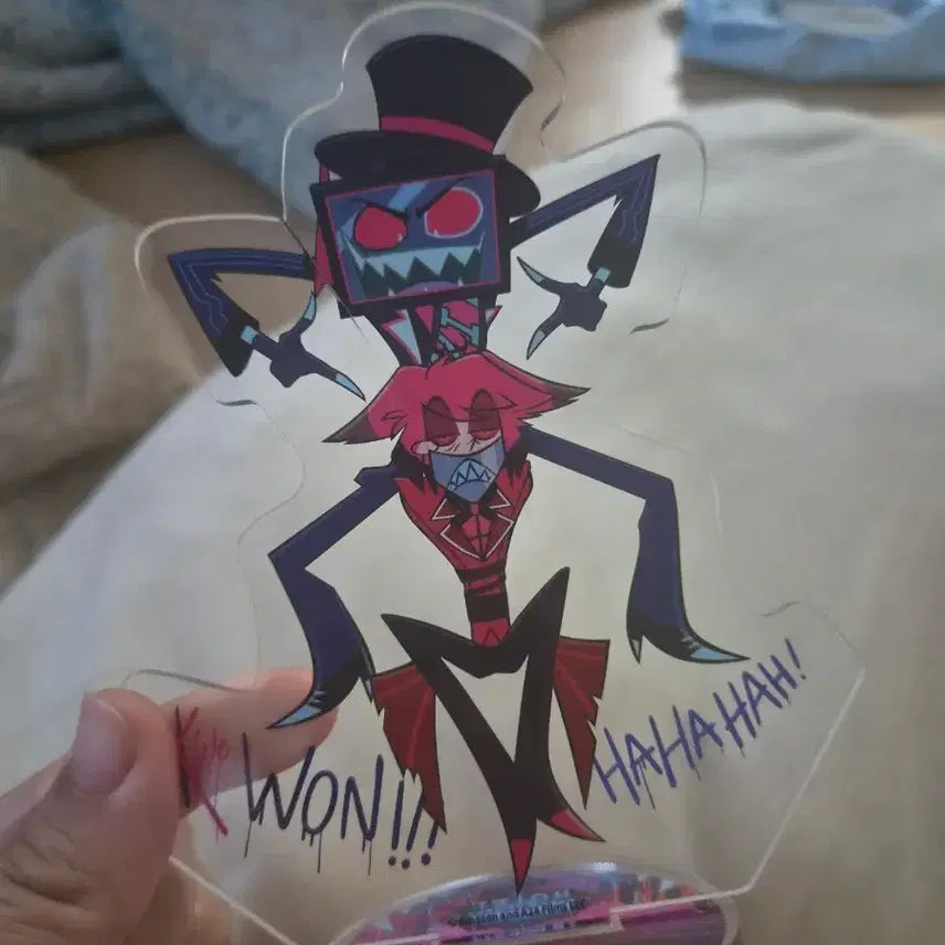 [BUNJANG] Hazbin Hotel Alastor &amp; Vox Acrylic Stand / 급전/판매)해즈빈호텔 복스 알래스터 아크릴스탠드