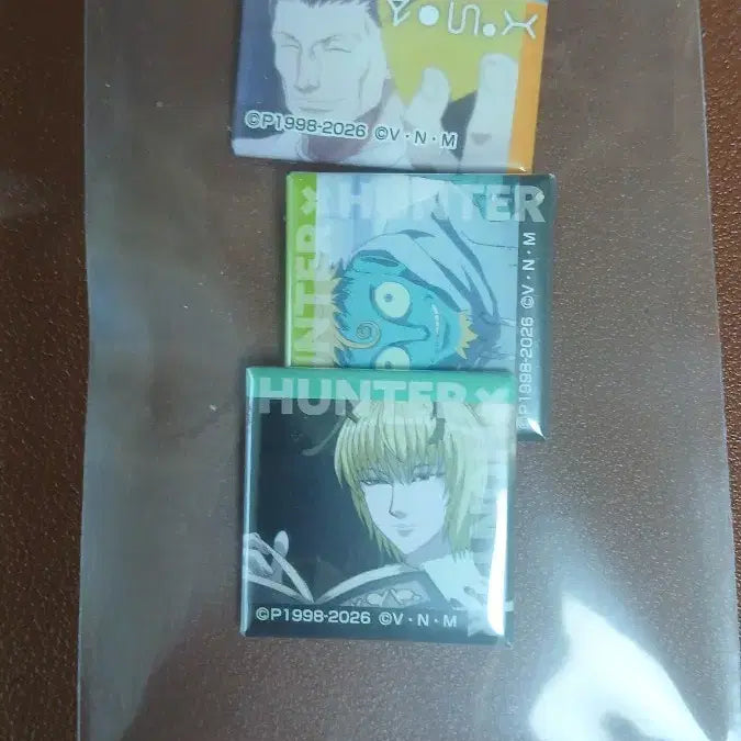 [BUNJANG] Hunter x Hunter Character Pin Badge Set / 헌터헌터 핀 뱃지(네페르피트,슈트,제노,레이저,멜레오론,샤와푸흐)팝니다ㅠㅠ