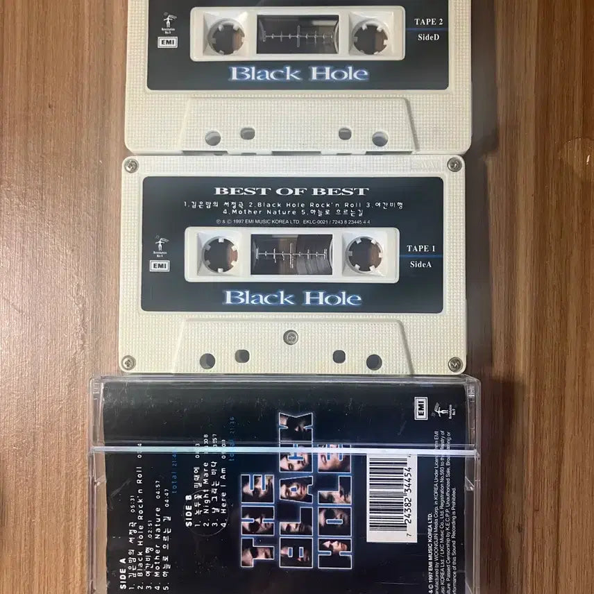 [BUNJANG] Black Hole Best 2 Cassette Tape Set / 블랙홀 베스트 2개 카세트테이프