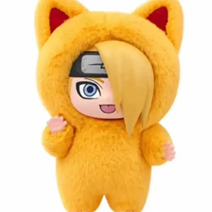 [BUNJANG] EAKI Kitten Land Naruto Deidara Plush Keychain / 나루토 굿즈 eaki 키튼랜드 나부부3 피규어 인형 누이 키링 데이다라