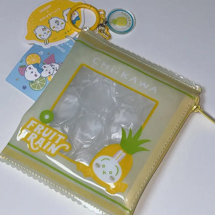 [BUNJANG] Usagi Fruit Series Mascot Plush Pouch (Strawberry, Pineapple, Watermelon) / 우사기 과일 시리즈 마스코트 누이 인형 파우치 미니소 딸기 파인애플 수박 하치와레 치이카와 먼작귀