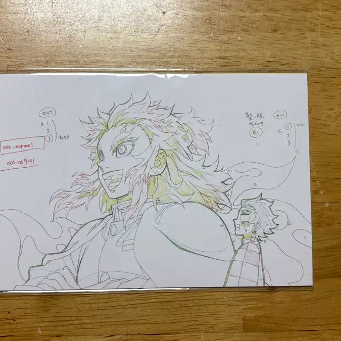 [BUNJANG] Demon Slayer: Mugen Train Original Art Postcard Set (4 pcs) / (일괄 6천)귀멸의칼날 무한열차 원화 엽서 4장 렌고쿠