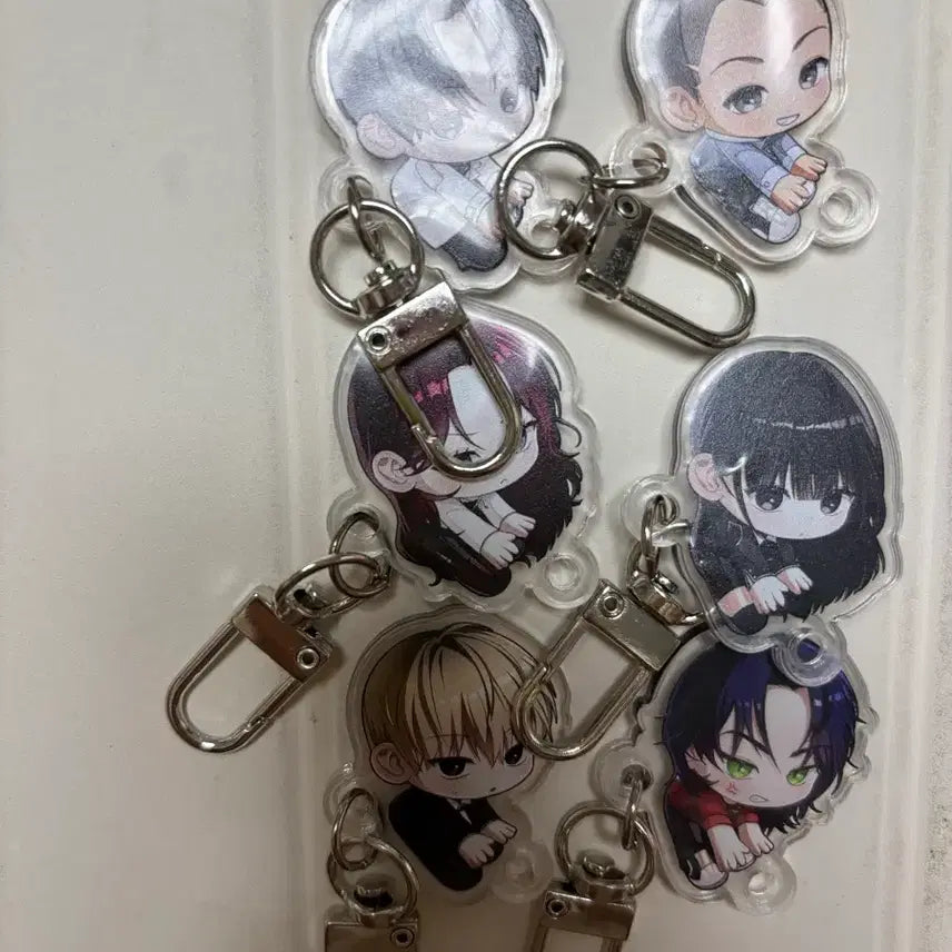 [BUNJANG] Lee Chak Heon "Isekai Misunderstanding Hunter" Long Keychain Full Set / 이착헌 이세계 착각 헌터 대롱키링 일괄 풀셋 원가 수포