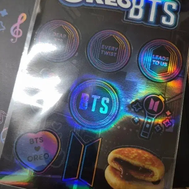 [BUNJANG] BTS x Oreo Collaboration Plate Set with Stickers / 오레오 bts 플레이트 + 스티커