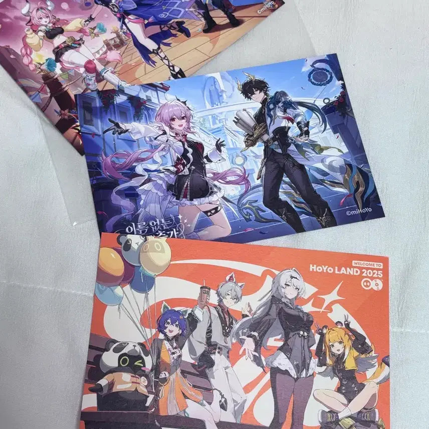 [BUNJANG] Hoyoverse Postcard Bundle Set / 호요랜드 엽서