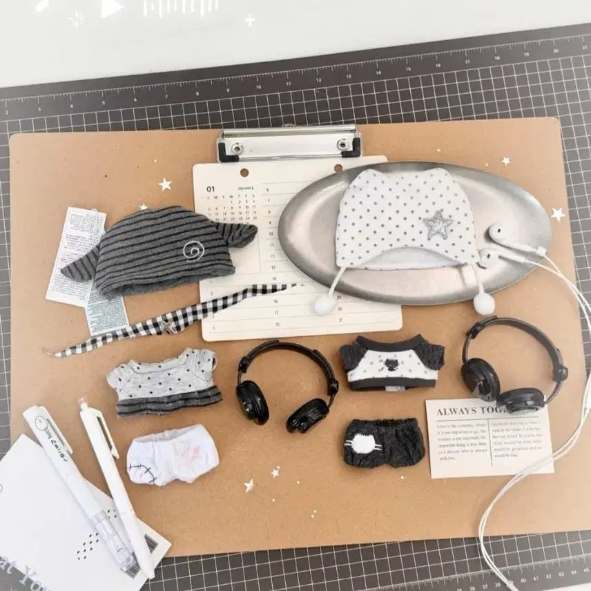 [BUNJANG] 10cm Doll Clothes Music Item / 10cm 인형옷 솜인형옷 뮤직 현물 양도