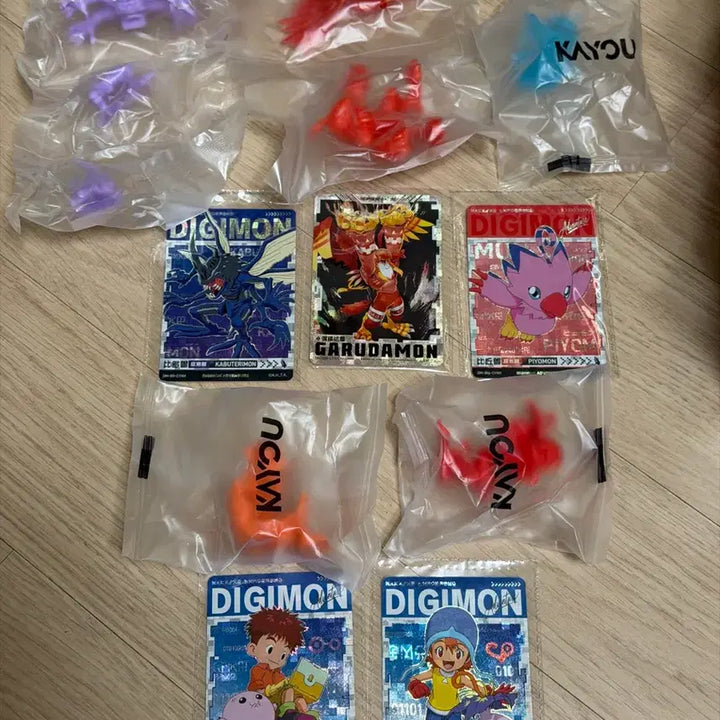 [BUNJANG] Digimon Rubber Figure Bundle Set / 카유 디지몬 고무 피규어 일괄판매