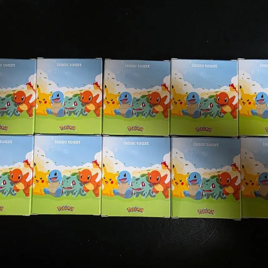 [BUNJANG] Isaac Toast Pokemon Badge 10-Piece Full Set / 이삭토스트 포켓몬 뱃지 10종 풀세트