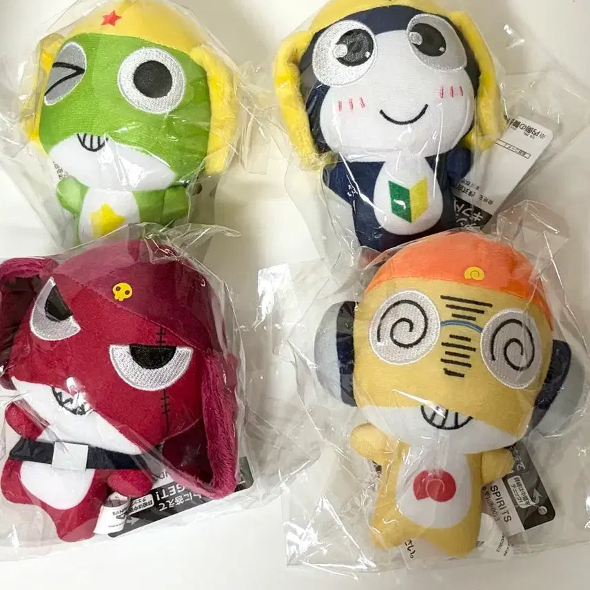 [BUNJANG] Keroro Plushed Toys Bundle Set (4 Items) / 미개봉) 케로로 누이 4개 일괄