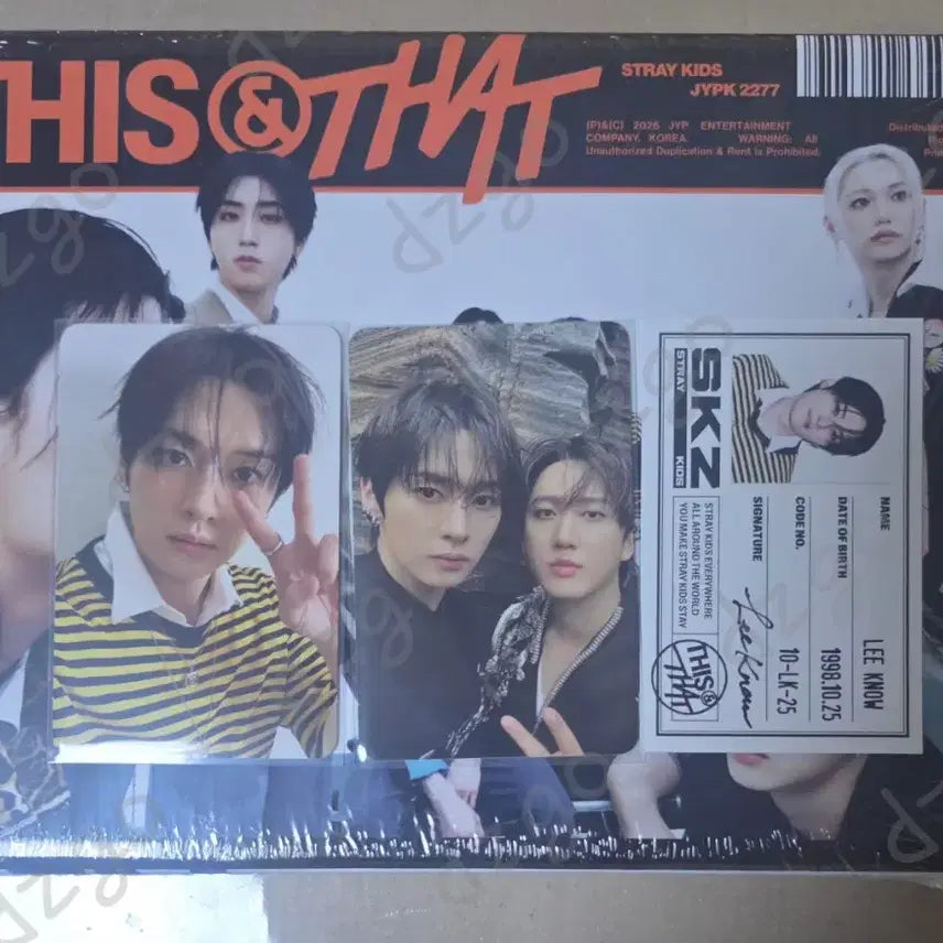 [BUNJANG] Stray Kids Lee Know THIS Ver. Set / Straykids This ver. lee know  set 디스버전 리노