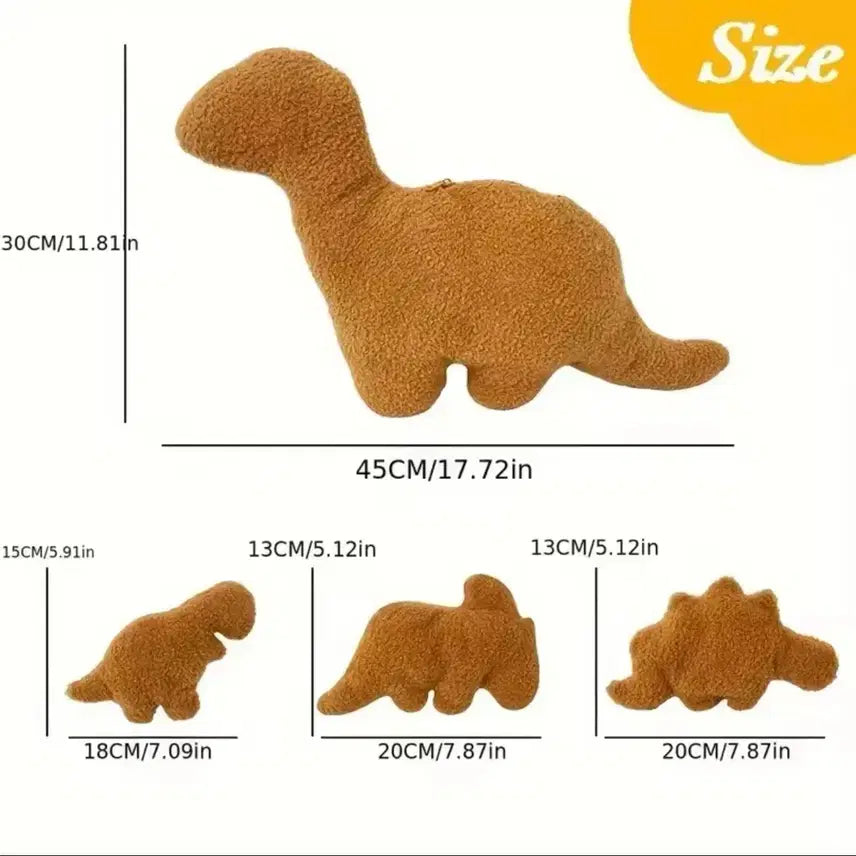 [BUNJANG] Soft &amp; Squishy Dinosaur Chicken Plush Set (S-Class) / 부들부들 말랑말랑 공룡 치킨 인형 세트 (S급)