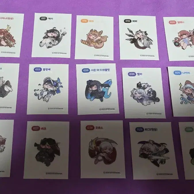 [BUNJANG] TRICKYCAL Tteubuseal 56 Types Full Set / 트릭컬 띠부씰 56종 풀셋 팝니다.