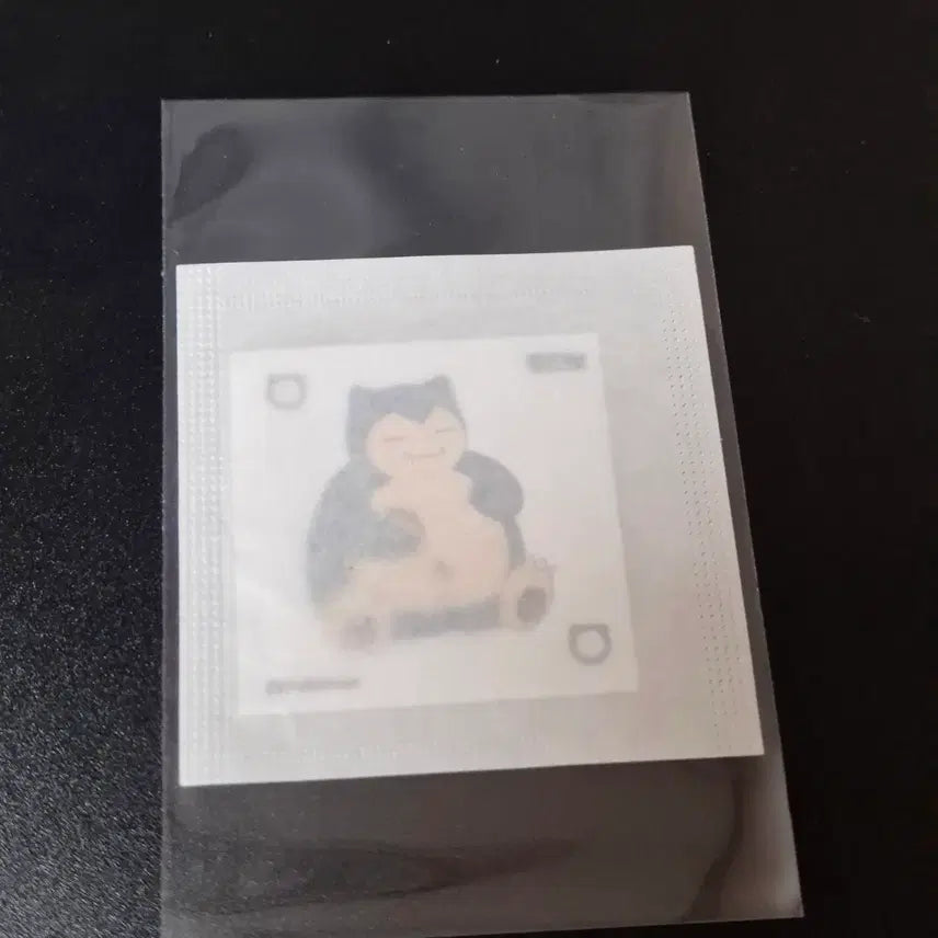 [BUNJANG] Damter Pokémon Kombucha Snorlax Removable Sticker (Sealed) / 담터 포켓몬 콤부차 리무버블 스티커 - 잠만보 (미개봉)