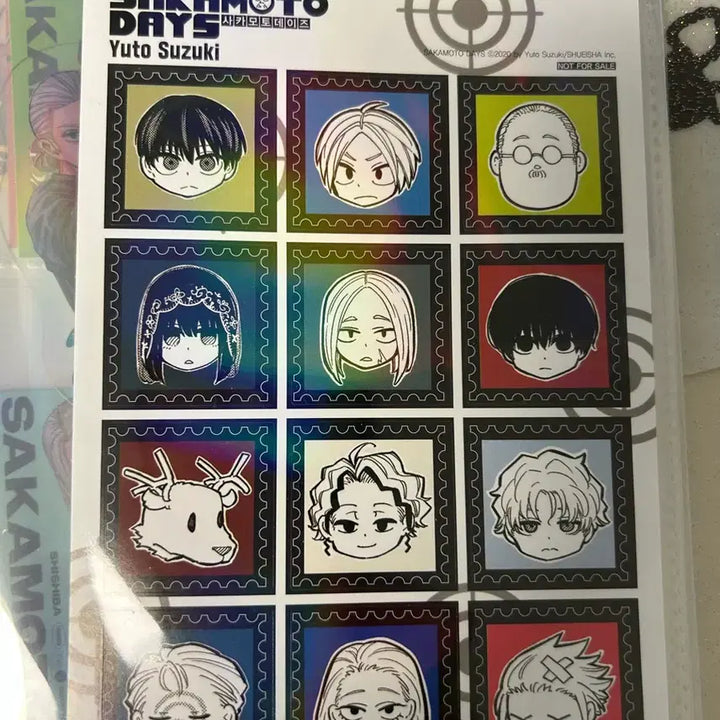 [BUNJANG] Sakamoto Days Sticker Set (First Edition Bonus) / 사카모토 데이즈 스티커 초판 특전 사카데이 나구모 세바 나츠키 신 마후유 가쿠 슬러