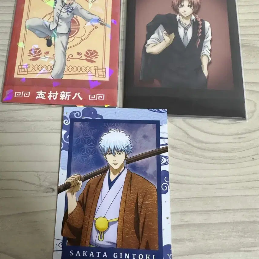 [BUNJANG] Gintama Sakata Gintoki Photocard 3 Types Set / 은혼 사카타 긴토키 포카 3종