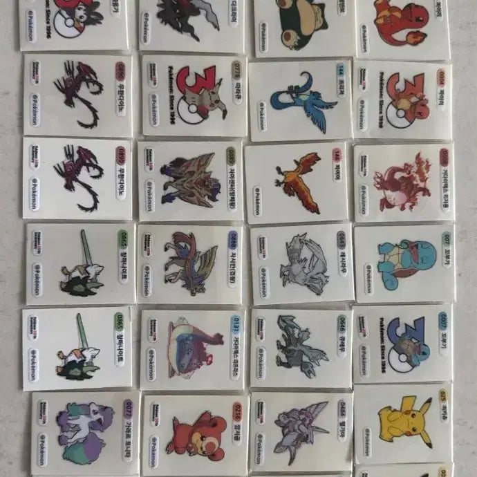 [BUNJANG] Pokemon Stickers Bundle (67 pcs) / 포켓몬띠부씰67개