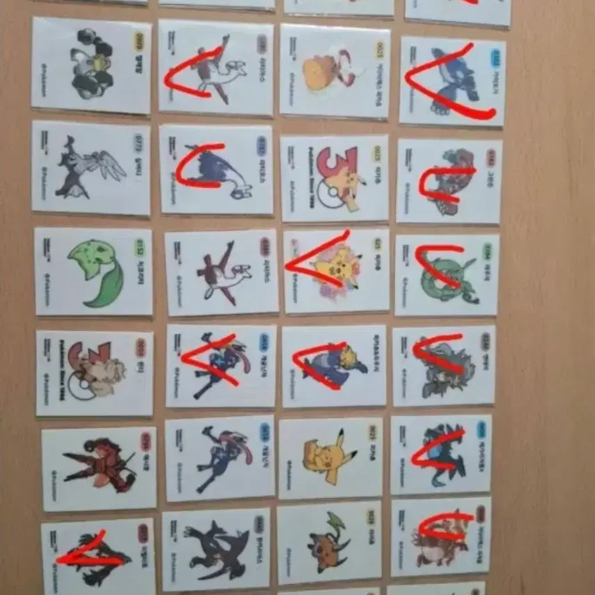 [BUNJANG] Pokemon Stickers Bundle (67 pcs) / 포켓몬띠부씰67개