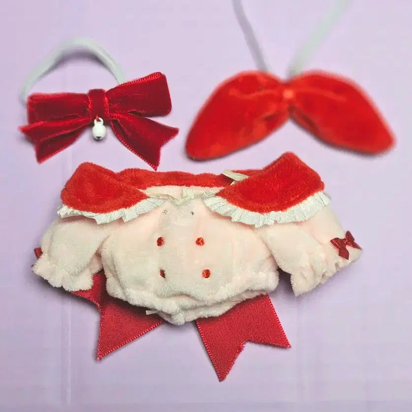 [BUNJANG] 10cm Doll Clothes Bebe Ribbon / 10cm 솜인형옷 베베리본
