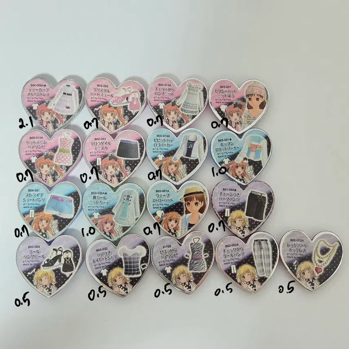 [BUNJANG] Prism Stone 2D First Edition Casual Outfit Stone Bundle Set / 프리즘스톤 투디 초판 사복 스톤 일괄 판매