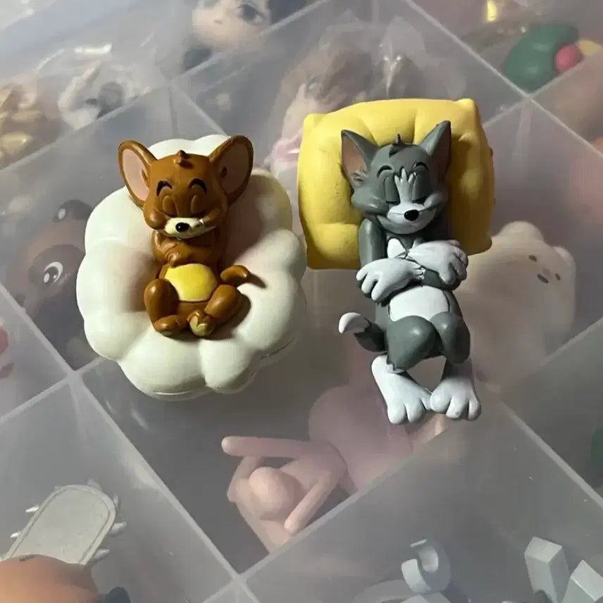 [BUNJANG] Tom and Jerry Sleepy Collection Gacha Figures Bundle Set / [일괄] 톰과 제리 잠꾸러기 컬렉션 피규어 가챠
