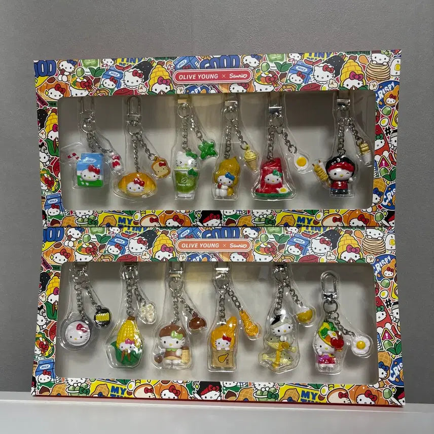 [BUNJANG] Sanrio Hello Kitty Keychain Set (Sealed, Bundle Set) / (미개봉/일괄) 올리브영 산리오 헬로키티 키링 세트